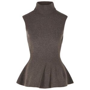 Róhe 'Sculptural' Brown Wool And Cashmere Blend Vest Women